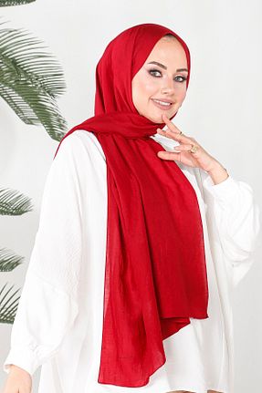 روسری زرشکی 70 * 180 HAREM SCARF - کد 353826965