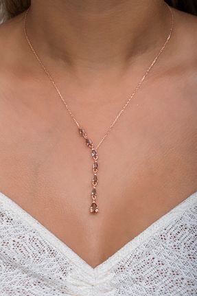 گردنبند نقره صورتی زنانه 925 عیار NEREZE - کد 354420603