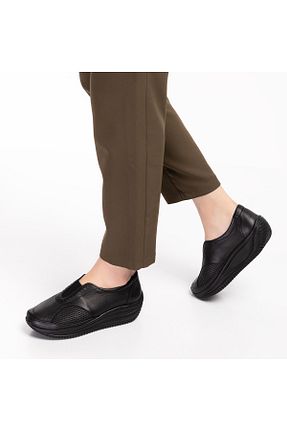 کفش کژوال مشکی زنانه چرم خالص Mira Terlik - کد 148500061