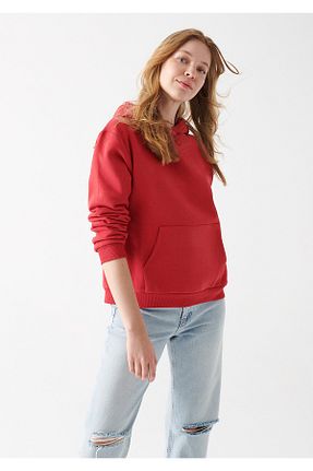 سوئیشرت قرمز زنانه ساده Mavi - کد 354381577
