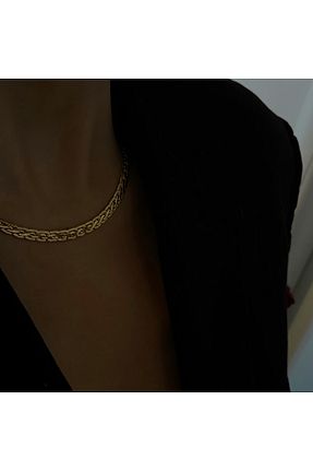 گردنبند جواهر طلائی زنانه روکش طلا AMAVIBYZEY - کد 354567828