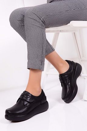 کفش کژوال مشکی زنانه چرم خالص Gondol - کد 54489863