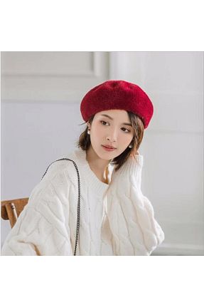 کلاه قرمز زنانه پنبه ای Shopiolog - کد 355171305