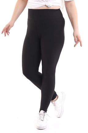 ساق شلواری ورزشی سایز بزرگ مشکی زنانه بافت winmoda - کد 355343927