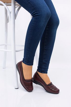 بابت زرشکی زنانه چرم مصنوعی ERN SHOES - کد 355098766