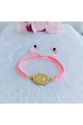 دستبند جواهر صورتی زنانه FEELİNG JEWELRY - کد 355419201