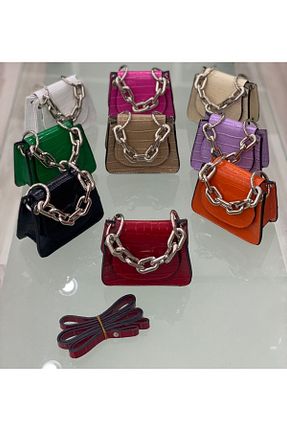 کیف دوشی مشکی زنانه چرم مصنوعی modakervanı - کد 355613438