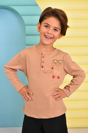 سوئیشرت بژ بچه گانه نقش دار / کار شده ZUZUNGA - کد 355615737