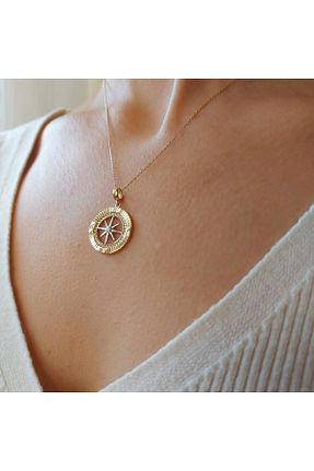 گردنبند طلا رنگی زنانه 14 عیار BİLEZİKHANE - کد 355024284