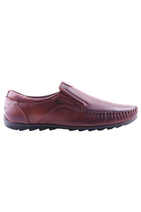 کفش کژوال قهوه ای مردانه چرم طبیعی پاشنه کوتاه ( 4 - 1 cm ) پاشنه ساده کد 88417908