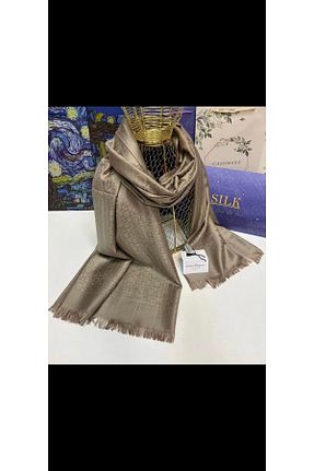 شال قهوه ای زنانه کشمیر ŞALCIEŞARP - کد 355093099