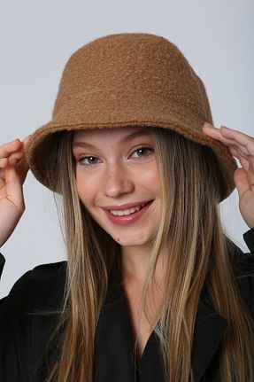 کلاه قهوه ای زنانه خز مصنوعی BALIENTE - کد 355344415