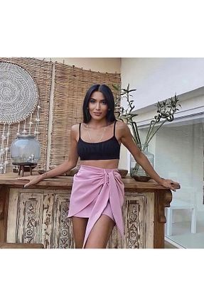 دامن بنفش زنانه ویسکون St boutique - کد 302809182