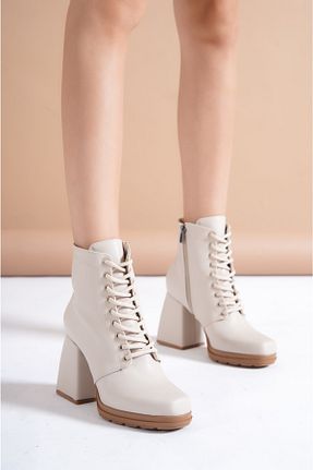 بوت / نیم بوت بژ زنانه جیر TOPUK - کد 354500875