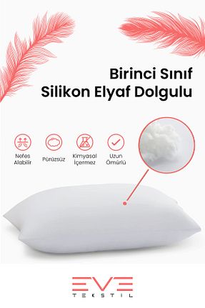 بالش سفید پنبه پلی استر Eve - کد 6633992