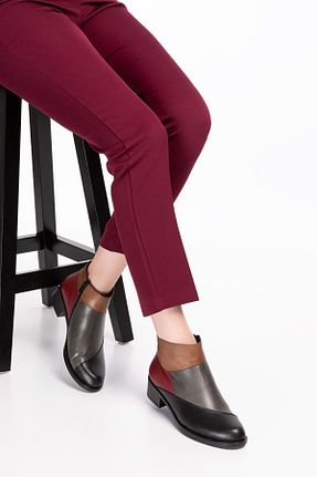 بوت / نیم بوت مشکی زنانه چرم خالص Gondol - کد 208530862
