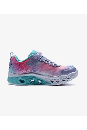 کفش اسنیکر طوسی بچه گانه بند دار Skechers - کد 354900679