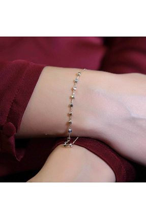 دستبند طلا رنگی زنانه 14 عیار BİLEZİKHANE - کد 355024289