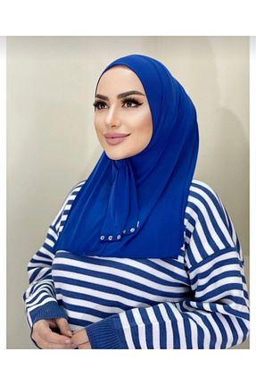 روسری سرمه ای ساده Ayselcehobi - کد 355449982