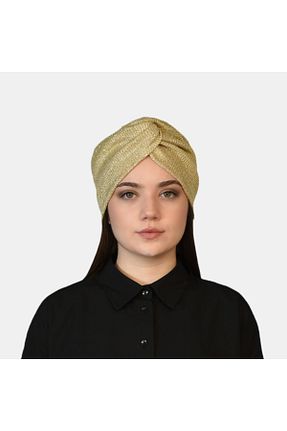 روسری طلائی پلی استر Bitter Colors - کد 221675610
