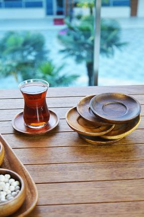 بشقاب قهوه ای بامبو SepetçiBaba - کد 31075707