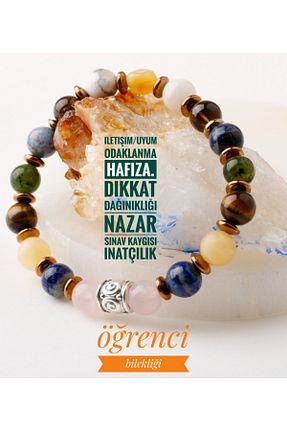 دستبند جواهر رنگی زنانه سنگ طبیعی Alp Doğal Taş - کد 356591991