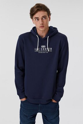 سوئیشرت سرمه ای مردانه ساده Lee Cooper - کد 356381296