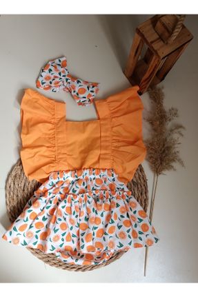 لباس نارنجی بچه گانه بافتنی رگولار کد 269786764