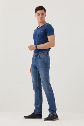 شلوار جین نارنجی مردانه پاچه لوله تفنگی Pantamo Jeans - کد 242667201