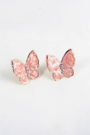 گوشواره جواهر سفید زیرکن EUROMODA - کد 357077737