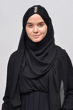 شال مشکی زنانه شیفون Altobeh - کد 356101035