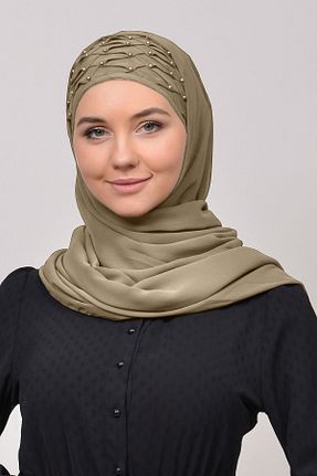 شال بژ زنانه شیفون کد 356110993