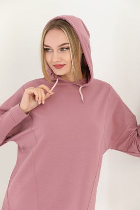 سوئیشرت صورتی زنانه ساده Emayo - کد 356763177