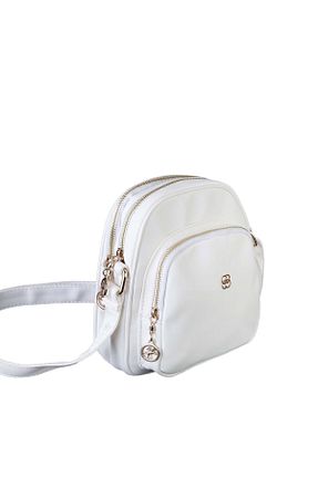 کیف پستچی سفید زنانه چرم مصنوعی Lifonbag - کد 356793286