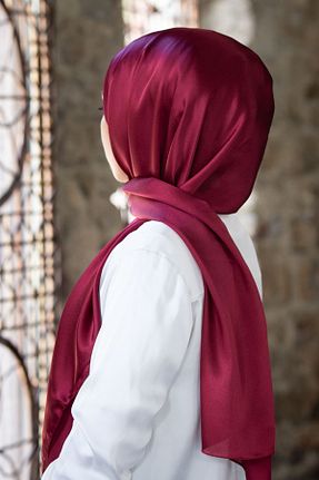 شال زرشکی زنانه شیفون VİOLLA - کد 356688317