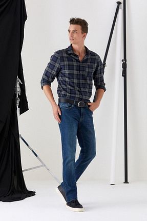 شلوار جین آبی مردانه پاچه لوله تفنگی Pantamo Jeans - کد 131773901