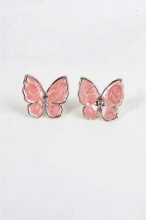 گوشواره جواهر سفید زیرکن EUROMODA - کد 357077737