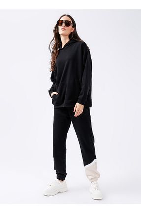 سوئیشرت مشکی زنانه چاپی Black on Black - کد 357001931