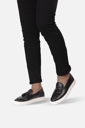 کفش کژوال مشکی مردانه چرم خالص mirano shoes - کد 355626037