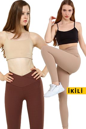 ساق شلواری بژ زنانه بافتنی VOSSAX - کد 318046058