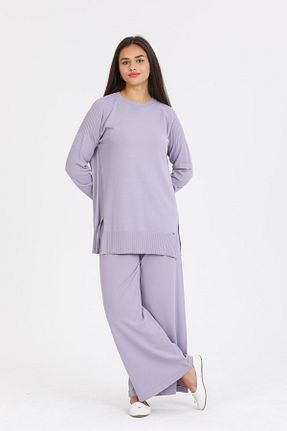 شلوار حجاب بنفش زنانه بافتنی Niliwi - کد 356113969