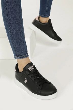 کفش اسنیکر مشکی زنانه بند دار U.S. Polo Assn. - کد 356511200