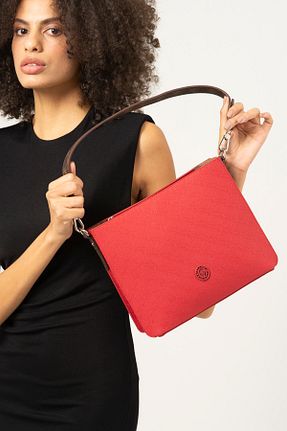 کیف دوشی قرمز زنانه چرم مصنوعی Valentino Orlandi - کد 356580892