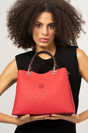 کیف دوشی قرمز زنانه چرم مصنوعی Valentino Orlandi - کد 356581923