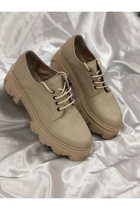 کفش کژوال بژ زنانه چرم مصنوعی Hg Ayakkabı - کد 346453924