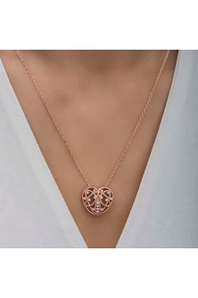 گردنبند نقره رنگی زنانه 925 عیار mikudesign - کد 356651999