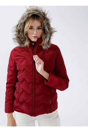 پالتو پشمی قرمز زنانه رگولار U.S. Polo Assn. - کد 356739897