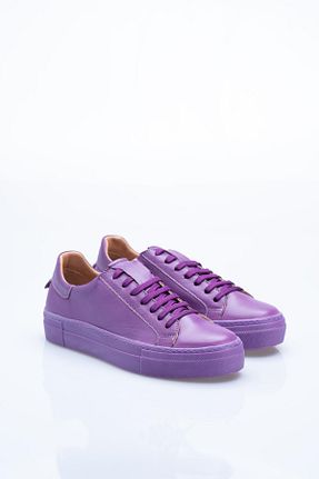 کفش اسنیکر بنفش زنانه چرم اصل lizshoe - کد 356973249
