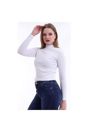 بادی سفید زنانه یقه ماهیگیر Genel Markalar - کد 357022105