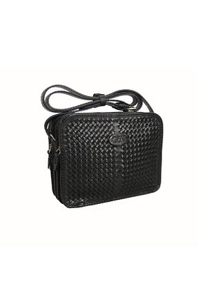 کیف پستچی مشکی زنانه چرم خالص Gön - کد 64606537
